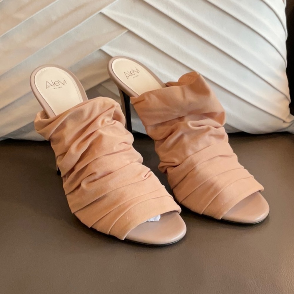 Alevi Milano Afef Tulle Mules nude